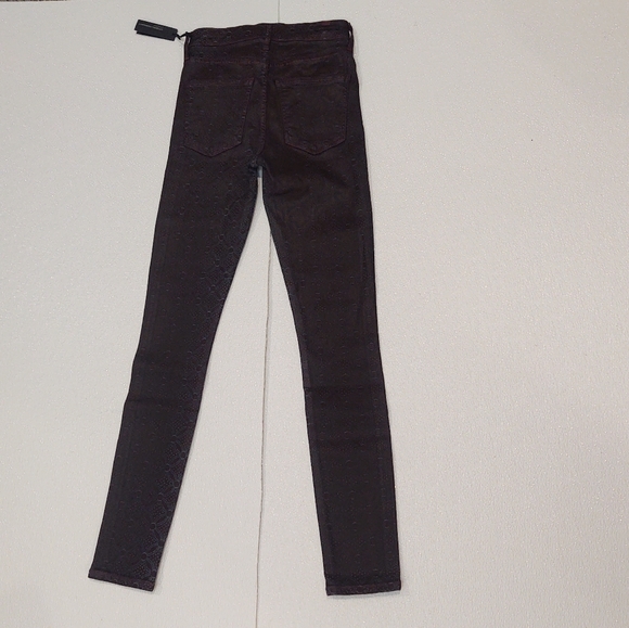 Citizens of Humanity Rocket High Rise Coated Stretch Skinny Jeans Lhasa Red 25 - Picture 4 of 5